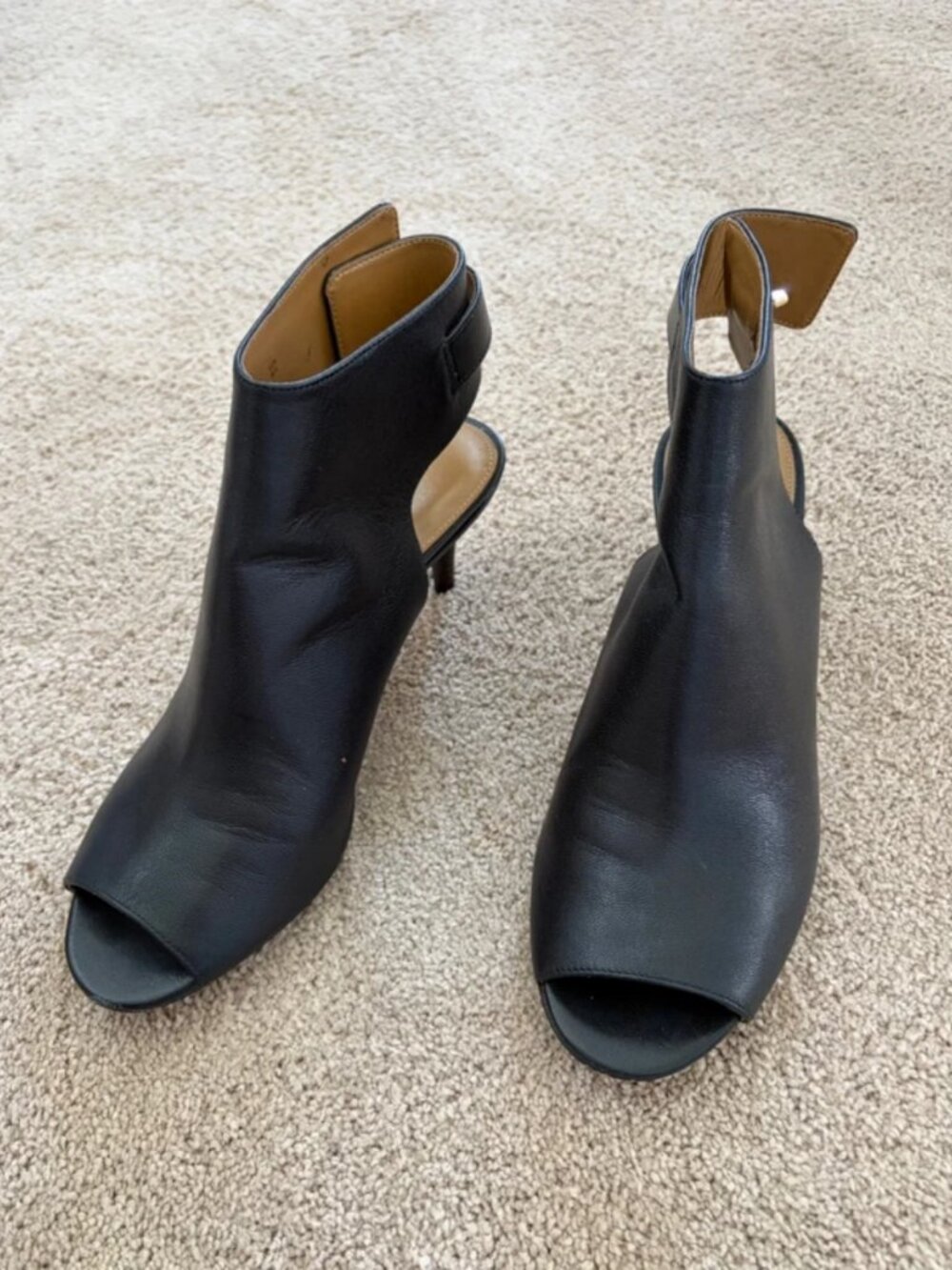 Coach open toe ankle strap shoe